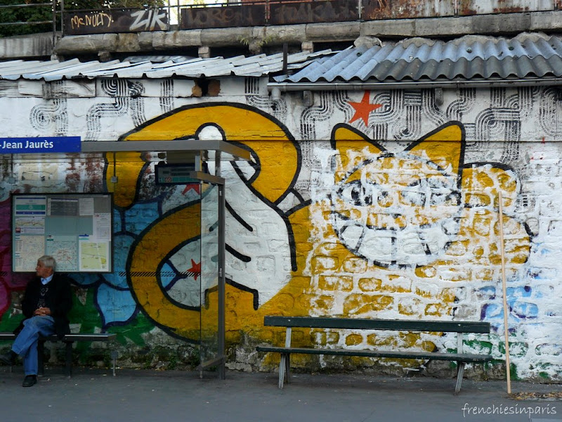 Du street art dans la rue de l'ourcq