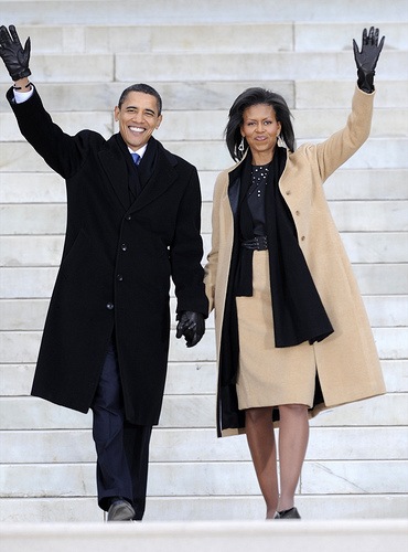 President Barack Obama and first wife Michelle Obama