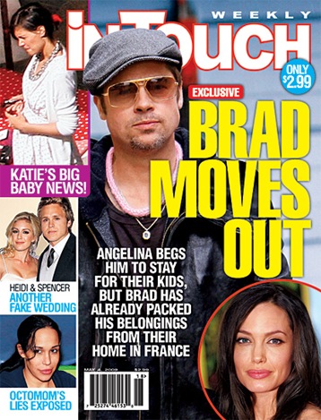 Brad Pitt Angelina Jolie In touch weekly cover