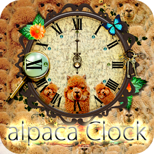 アルパカだらけ！ライブ壁紙+時計ウィジェット 1.0