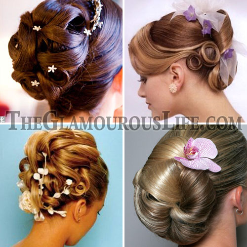 Wedding hairstyles for short hair - stylish updo. short bridal hairstyles