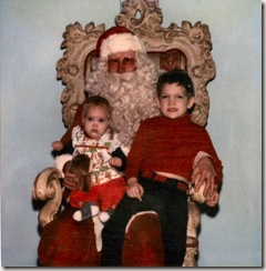 1980 12 Cordelia and Niels with Dayton's Santa