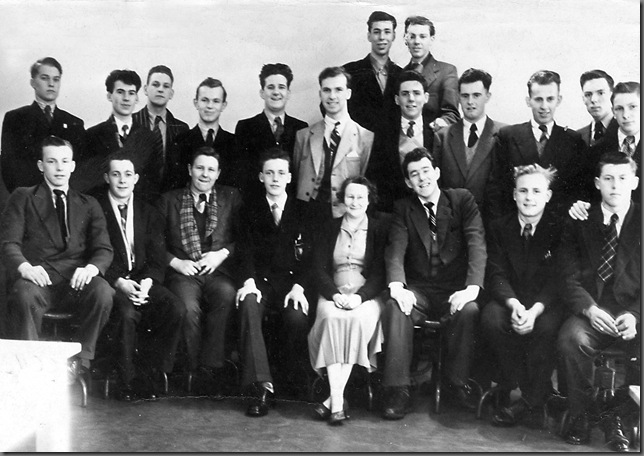 Photo of cadets taken at Bishop Auckland Technical College.



Top row: -        Norman Hutchinson, Keith Tweddle.



Centre row: -   Bill Leadbeater, Joe Hann, Peter Ward, Mike French, Neville Kirby, Peter Willis,



Alan Hall, Brian Mensforth, Keith Carney, Mike Chambers, Ricky Wall.



Bottom row: - Peter Reay, Ken Parnaby, Alan Reed, Dave Gill, Miss Jenkins, Barry Rutherford, 

? Smith, Malcolm Lowson.



(Photo courtesy of Mike Chambers)

_____________________________
