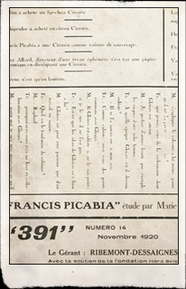 391. París: n.14, noviembre 1920. Editada por Francis Picabia. Pulse para ver la imagen completa