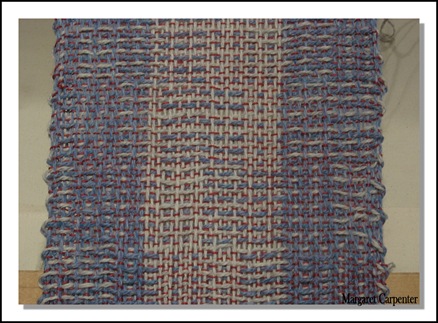 crackle treadled in twill sequence