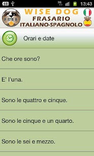 Frasario free spagnolo Screenshots 1
