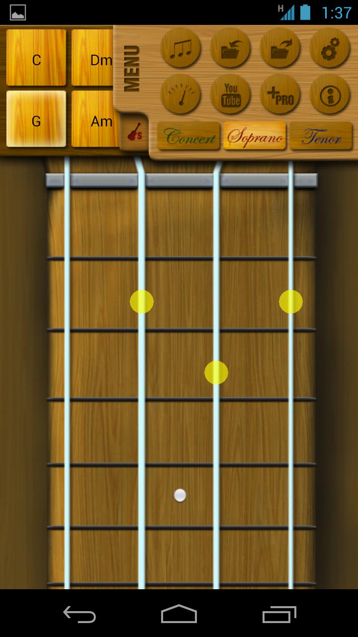 Android application Play Ukulele Pro screenshort
