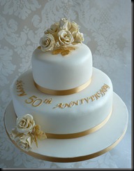 50 Anniversary Cake 2 tier