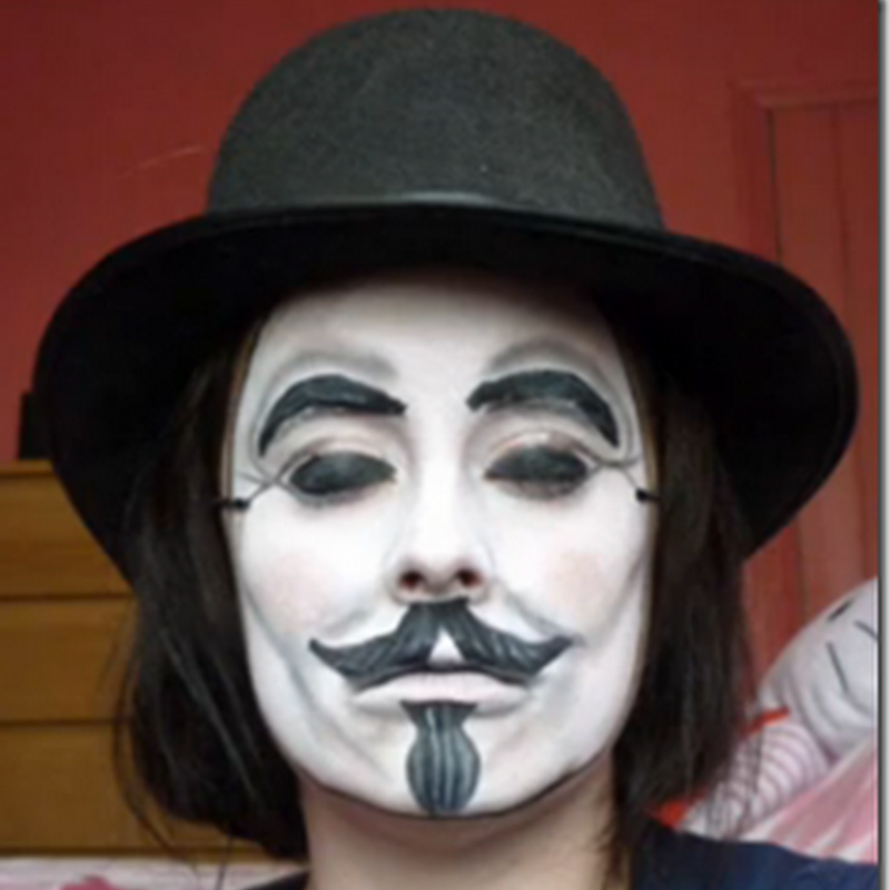 Como hacer el maquillaje de V de Vendetta
