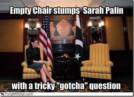 Palin empty chair