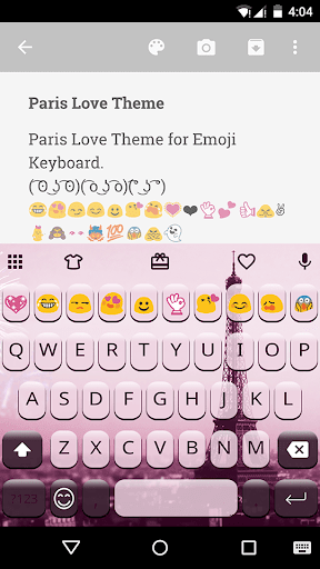 Paris Love Emoji Keyboard