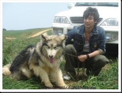 www.KimNamGil-FC.com KNG with Lovely Dog