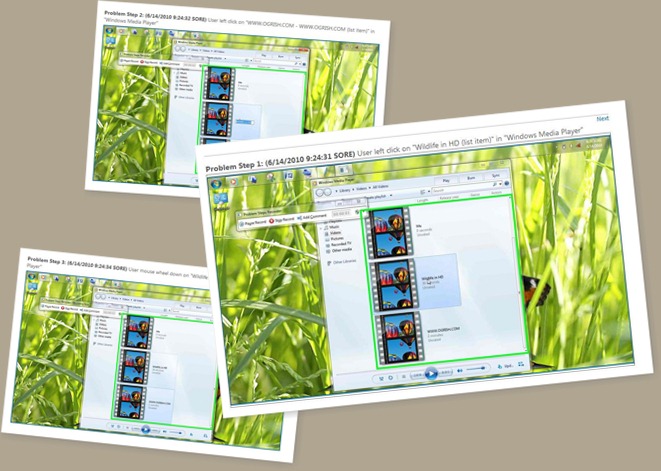 Lihat step recorder
