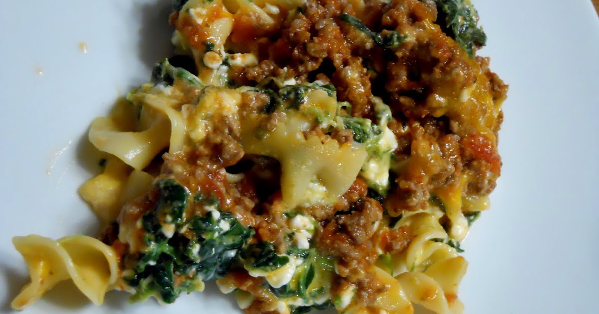 Squirrel Head Manor Spinach, Cheese & Noodle Casserole