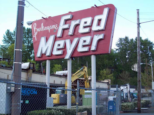 vintage Fred Meyer sign