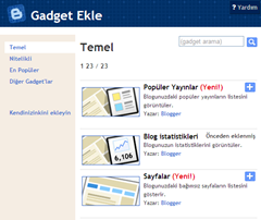 gadget ekle