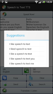 Sprache in Text Übersetzer TTS Captura de pantalla