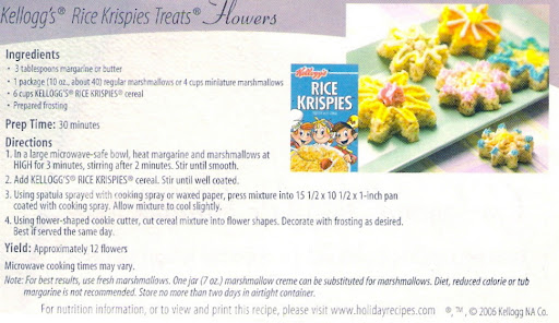 Recipes rice crispies treats