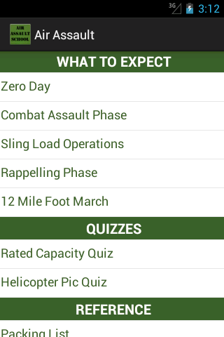 Air Assault School Screen 2
