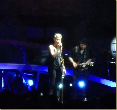 Sugarland on stage at the concert.  Go see them!!