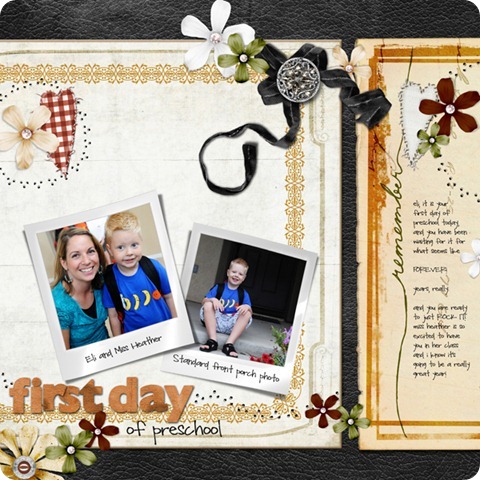 Layout by Laurel Lakey uses:
So Elementary Collection Biggie
Dynamic Brush Set: Paper Piercing 8201
Ragamuffin Collection
ScrapSimple Embellishment Templates: Retro Frames
ScrapSimple Paper Templates: Doilies
