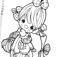 muñecas lindas para colorear