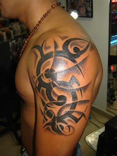 Flash sleeve tattoo, flash arm tattoo