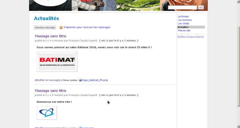Utiliser La Fonction Mini Blog D Annonces Tutoriels Google Sites Par Technoconseil Creer Un Site Web Gratuitement Google Sites