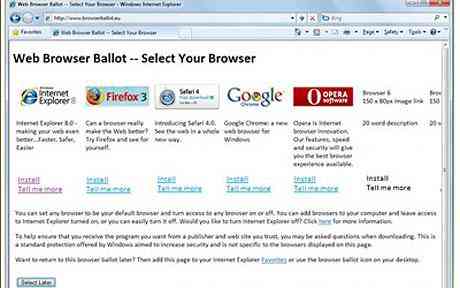 Browser list box