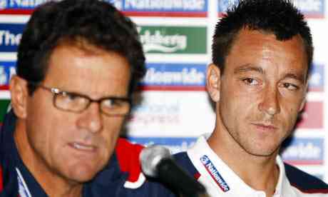 John Terry and Fabio Capello