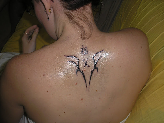 This entry was posted in Celebrity Neck Tattoos and tagged back, Japanese, 
