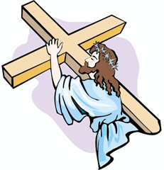 Jesus carrega cruz