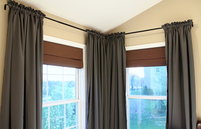 gray curtains