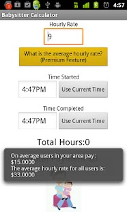 Lastest Babysitter Calculator APK for PC