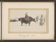 Man on a yak in Tibet