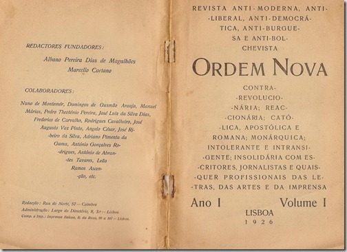 Revista Ordem Nova 1926