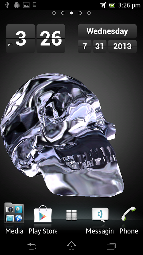 Android application Metal Skull Live Wallpaper screenshort
