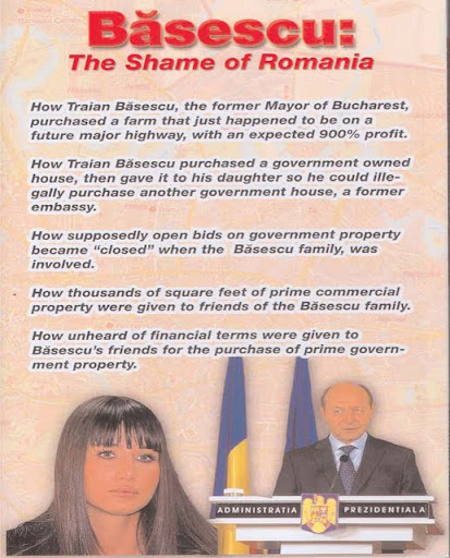 "Basescu - rusinea Romaniei"