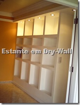 Estante em Dry-Wall - GessoAcartonado - Casa de D.Guida2