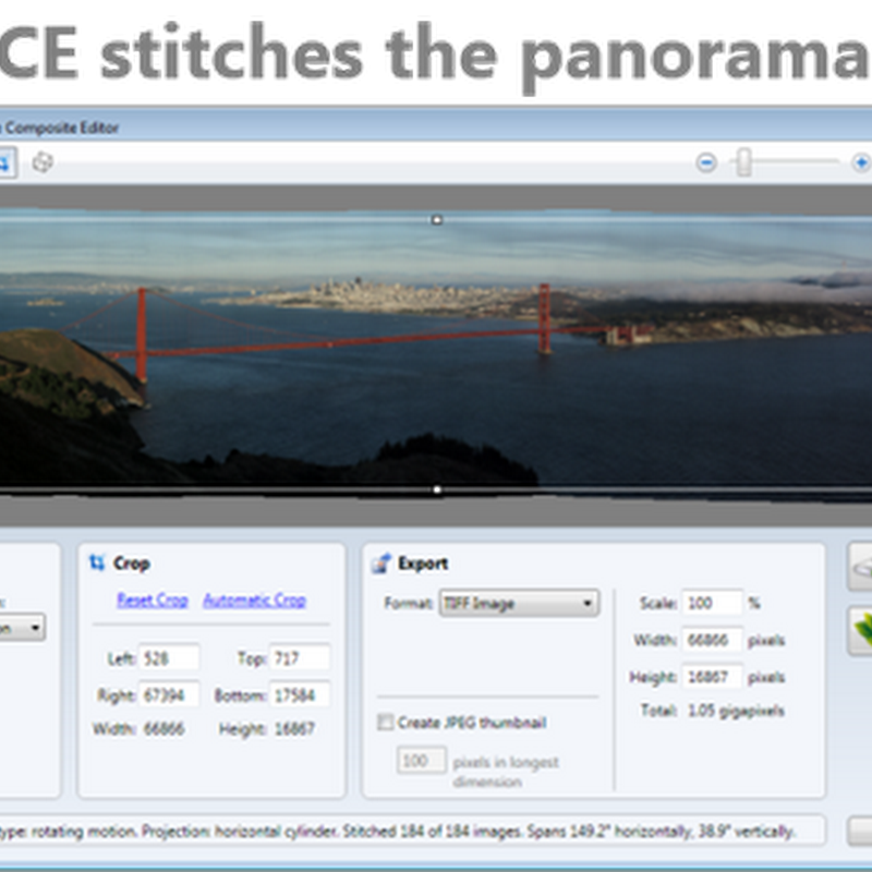 Crea fotos panorámicas con Image Composite Editor