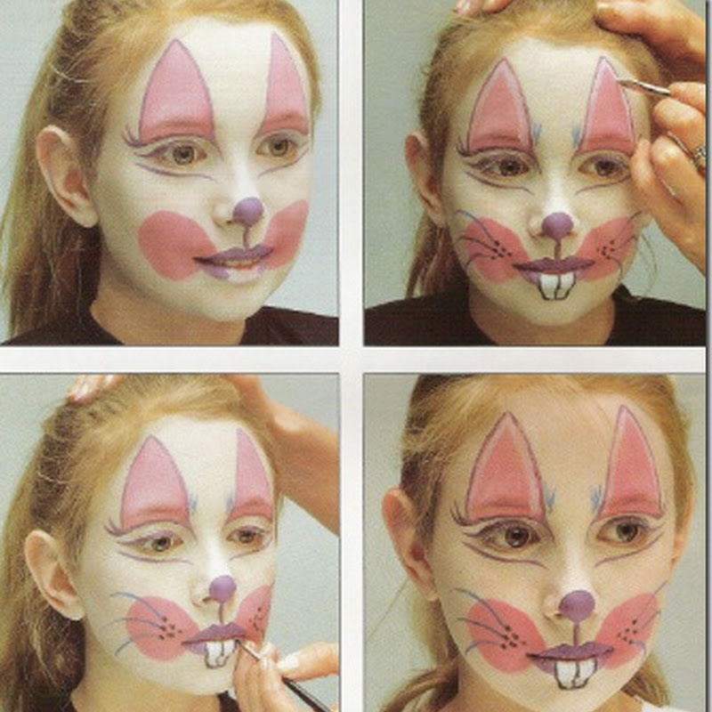 Como hacer un Maquillaje de conejito para niño