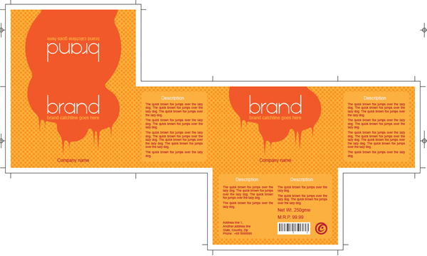 packaging design in illustrator