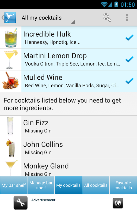 My Cocktail Bar Android Apps on Google Play