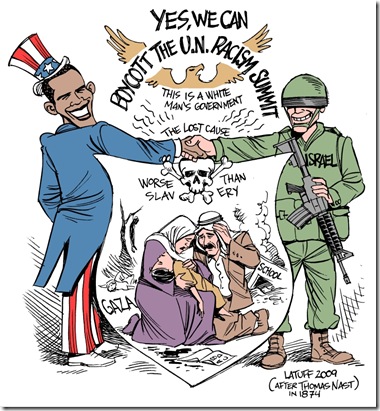 Obama_boycotts_racism_summit_by_Latuff