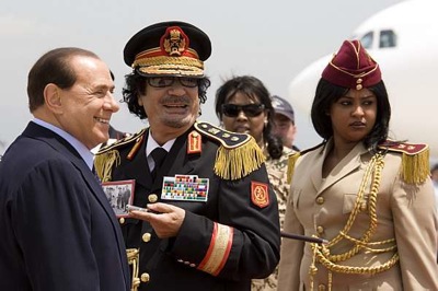 Mohamar khadaffi berlusconi