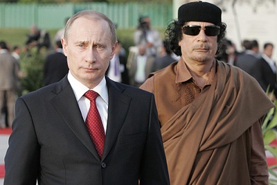 Mohamar khadaffi putin