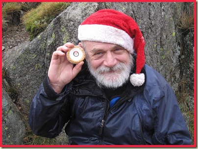 Santa, with one of Mrs Kipling's Christmas Pies
