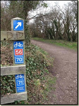 Modern day cycle way signs