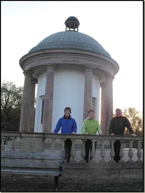 The Temple in Heaton Park, with Sue, Sheila and Alan