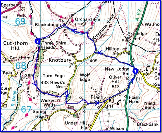The evening route - 7km, 273 metres ascent, in under 2 hours